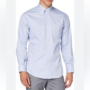 Brooks Brothers Blue Madison Non-Iron Long Sleeve Button Down Shirt Size 16.5